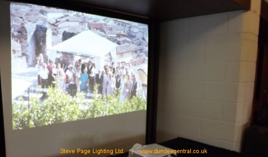 projector hire for wedding